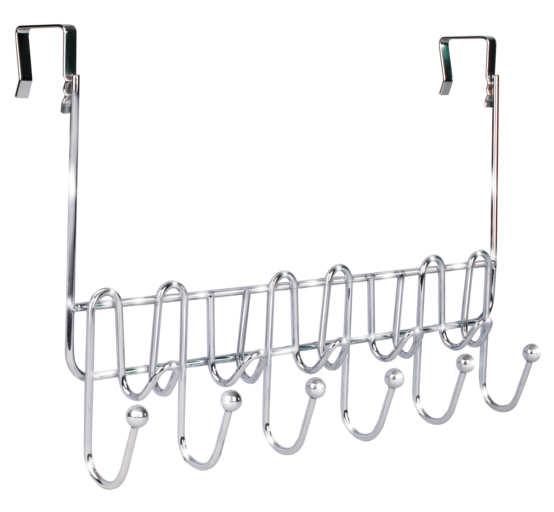 Deco Brothers Stackable Cabinet Shelf Organizer, 2 Pack, Chrome